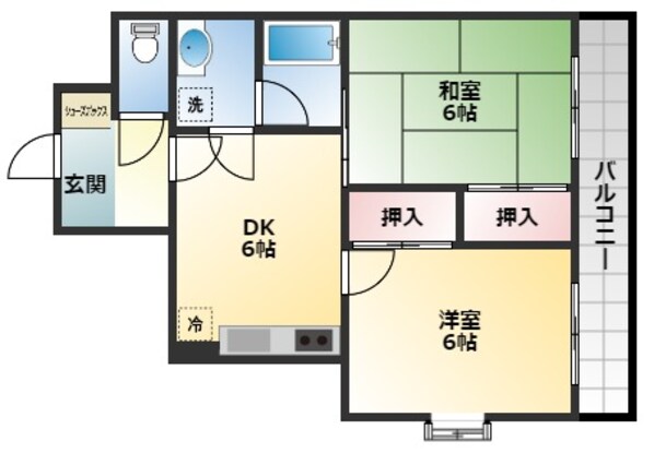 朝日マンションの物件間取画像